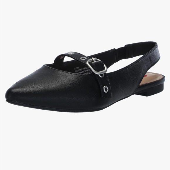 UNIONBAY Shoes - Union Bay Pamira Mary Jane pointed Toe ballet Black flats sling back shoes
